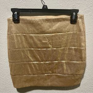 Lovely Day Gold Sequin Mini Skirt
